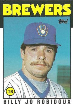 #92T Billy Jo Robidoux - Milwaukee Brewers - 1986 Topps Traded Baseball