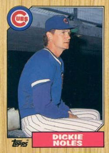 #92T Dickie Noles - Chicago Cubs - 1987 Topps Traded Baseball