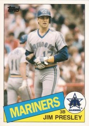 #92T Jim Presley - Seattle Mariners - 1985 Topps Traded Baseball