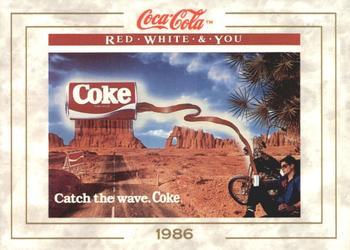 #92 Catch the Wave. Coke. - 1993 Collect-A-Card Coca-Cola Collection Series 1
