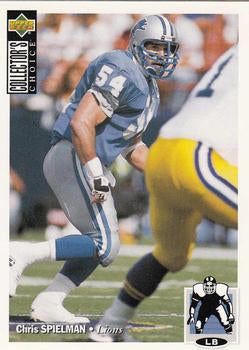 #92 Chris Spielman - Detroit Lions - 1994 Collector's Choice Football