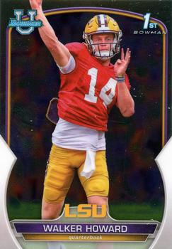 #92 Walker Howard - LSU Tigers - 2022 Bowman Chrome University Football