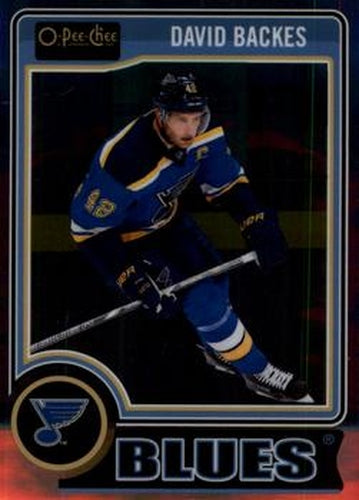 #92 David Backes - St. Louis Blues - 2014-15 O-Pee-Chee Platinum Hockey