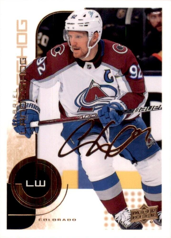 #92 Gabriel Landeskog - Colorado Avalanche - 2022-23 Upper Deck MVP - 20th Anniversary Hockey