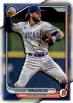 #92 Dansby Swanson - Chicago Cubs - 2024 Bowman Baseball