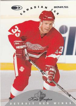 #92 Kris Draper - Detroit Red Wings - 1996-97 Donruss Canadian Ice Hockey