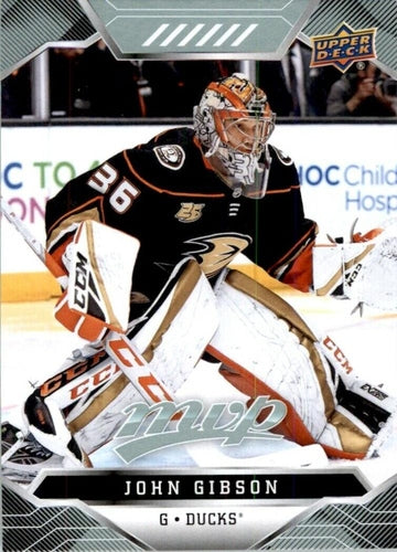 #92 John Gibson - Anaheim Ducks - 2019-20 Upper Deck MVP Hockey