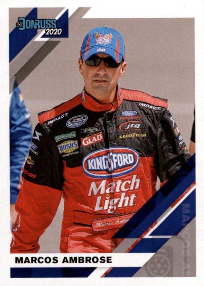 #92 Marcos Ambrose - JTG Daugherty Racing - 2020 Donruss Racing
