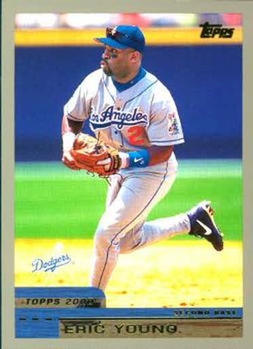 #92 Eric Young - Los Angeles Dodgers - 2000 Topps Baseball