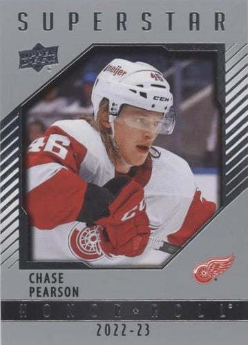 #HR92 Chase Pearson - Detroit Red Wings - 2022-23 Upper Deck - Honor Roll Hockey