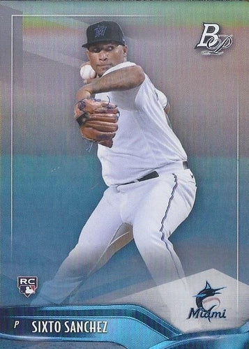 #92 Sixto Sanchez - Miami Marlins - 2021 Bowman Platinum Baseball