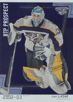 #92 Jan Lasak - Nashville Predators - 2002-03 Be a Player Between the Pipes Hockey