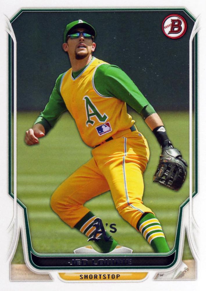 #92 Jed Lowrie - Oakland Athletics - 2014 Bowman Baseball