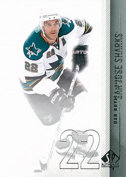 #92 Dan Boyle - San Jose Sharks - 2010-11 SP Authentic Hockey