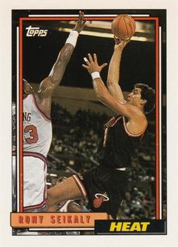 #92 Rony Seikaly - Miami Heat - 1992-93 Topps Basketball