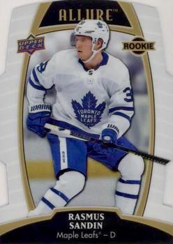 #92 Rasmus Sandin - Toronto Maple Leafs - 2019-20 Upper Deck Allure - White Rainbow Hockey