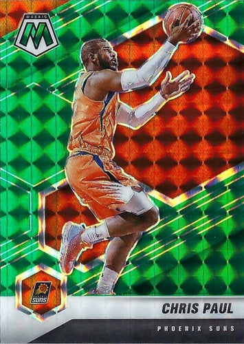 #92 Chris Paul - Phoenix Suns - 2020-21 Panini Mosaic - Mosaic Green Basketball