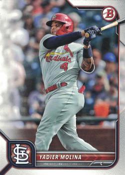 #92 Yadier Molina - St. Louis Cardinals - 2022 Bowman Baseball