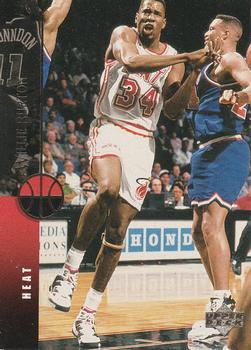 #92 Willie Burton - Miami Heat - 1994-95 Upper Deck Basketball