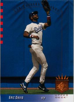 #92 Eric Davis - Los Angeles Dodgers - 1993 SP Baseball