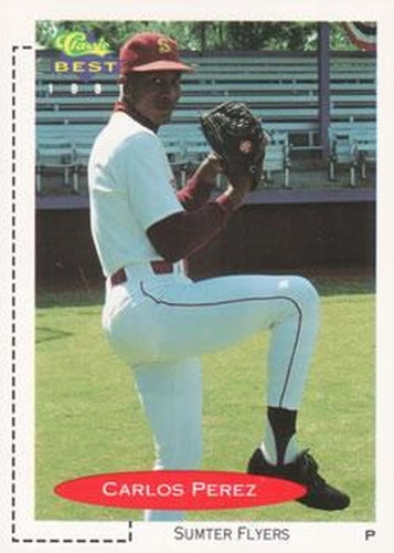 #92 Carlos Perez - Sumter Flyers - 1991 Classic Best Baseball