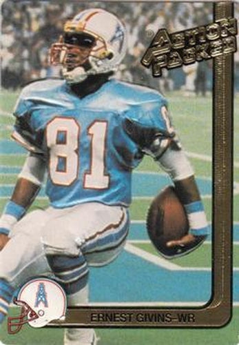 #92 Ernest Givins - Houston Oilers - 1991 Action Packed Football
