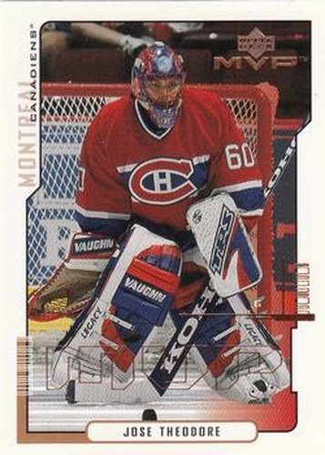 #92 Jose Theodore - Montreal Canadiens - 2000-01 Upper Deck MVP Hockey