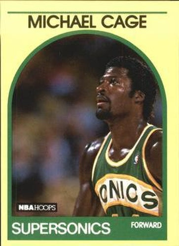 #92 Michael Cage - Seattle SuperSonics - 1989-90 Hoops Superstars Basketball