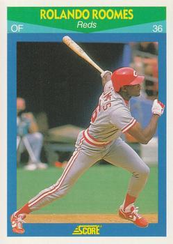 #92 Rolando Roomes - Cincinnati Reds - 1990 Score Rising Stars Baseball
