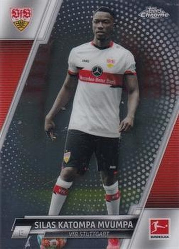 #92 Silas Katompa Mvumpa - VfB Stuttgart - 2021-22 Topps Chrome Bundesliga Soccer