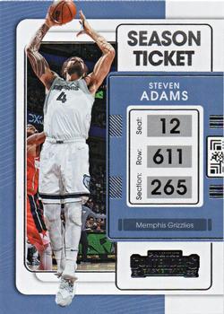 #92 Steven Adams - Memphis Grizzlies - 2021-22 Panini Contenders Basketball