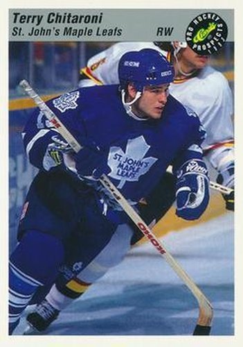 #92 Terry Chitaroni - St. John's Maple Leafs - 1993 Classic Pro Prospects Hockey