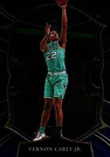 #92 Vernon Carey Jr. - Charlotte Hornets - 2020-21 Panini Select - Blue Basketball