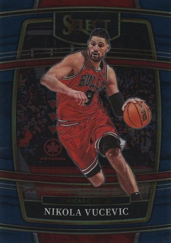 #92 Nikola Vucevic - Chicago Bulls - 2021-22 Panini Select - Blue Basketball