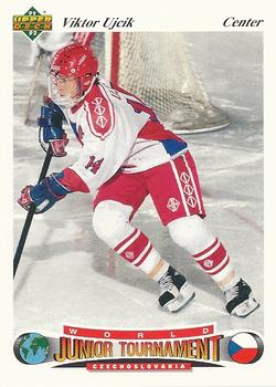 #92 Viktor Ujcik - Czechoslovakia - 1991-92 Upper Deck Czech World Juniors Hockey