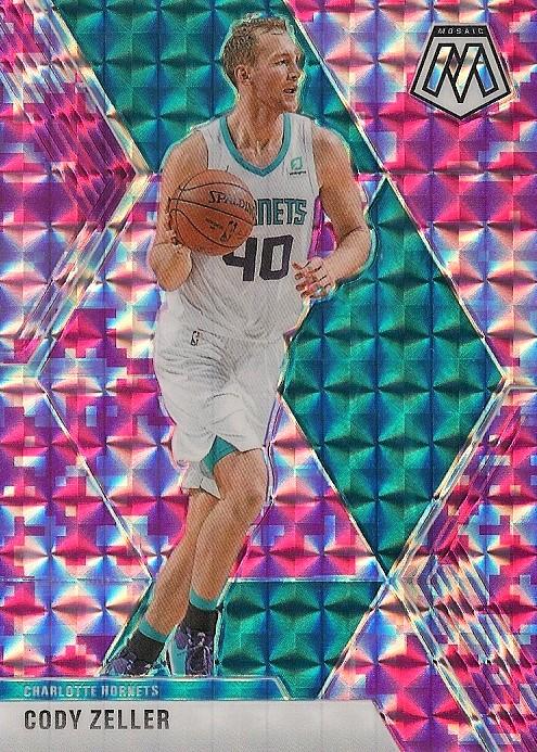 #92 Cody Zeller - Charlotte Hornets - 2019-20 Panini Mosaic - Camo Pink Basketball