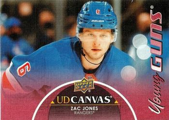 #C92 Zac Jones - New York Rangers - 2021-22 Upper Deck - UD Canvas Hockey