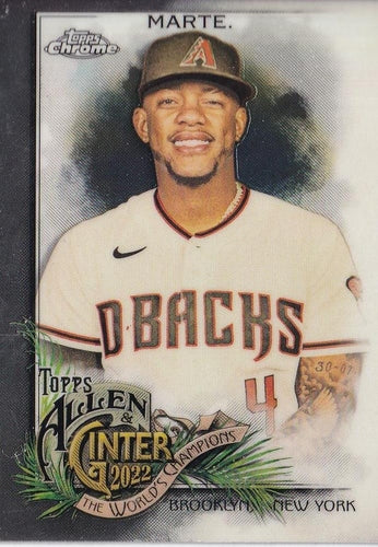 #92 Ketel Marte - Arizona Diamondbacks - 2022 Topps Allen & Ginter Chrome Baseball