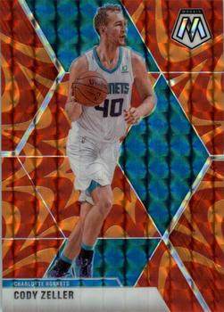#92 Cody Zeller - Charlotte Hornets - 2019-20 Panini Mosaic - Reactive Orange Basketball