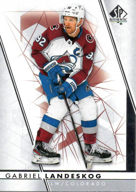 #92 Gabriel Landeskog - Colorado Avalanche - 2022-23 SP Authentic Hockey