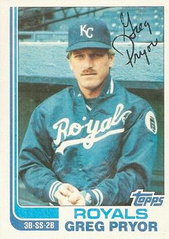 #93T Greg Pryor - Kansas City Royals - 1982 Topps Traded Baseball