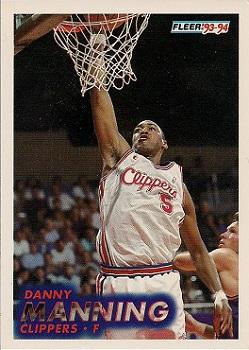 #93 Danny Manning - Los Angelesippers - 1993-94 Fleer Basketball