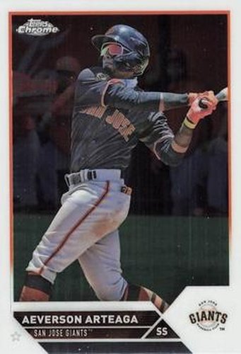 #PDC-93 Aeverson Arteaga - San Jose Giants - 2023 Topps Pro Debut - Chrome Baseball