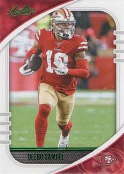 #93 Deebo Samuel - San Francisco 49ers - 2020 Panini Absolute - Green Football
