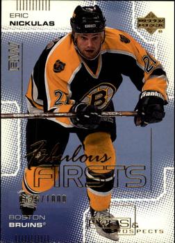 #93 Eric Nickulas - Boston Bruins - 2000-01 Upper Deck Pros & Prospects Hockey