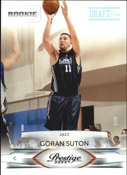 #243 Goran Suton - Utah Jazz - 2009-10 Panini Prestige - Draft Picks Light Blue Basketball