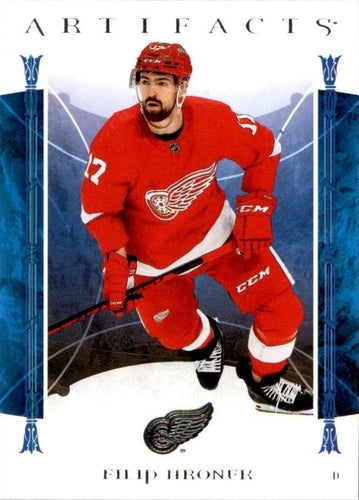 #93 Filip Hronek - Detroit Red Wings - 2022-23 Upper Deck Artifacts Hockey