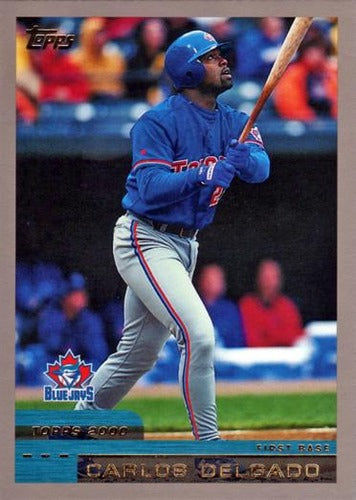 #93 Carlos Delgado - Toronto Blue Jays - 2000 Topps Baseball