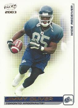 #93 Jimmy Oliver - Toronto Argonauts - 2003 Pacific CFL Football