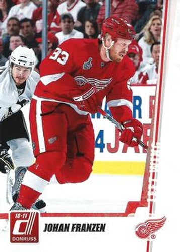#93 Johan Franzen - Detroit Red Wings - 2010-11 Donruss Hockey